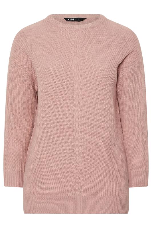 Curve Light Pink Essential Knitted Jumper