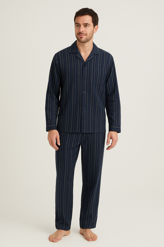 Button Up Shirt And Trousers Sleepwear