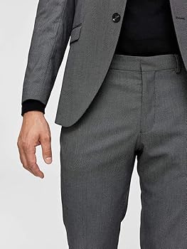 Mylologan Dark Grey Structured Trousers