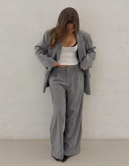 Volume Tailored Wide Leg Trouser