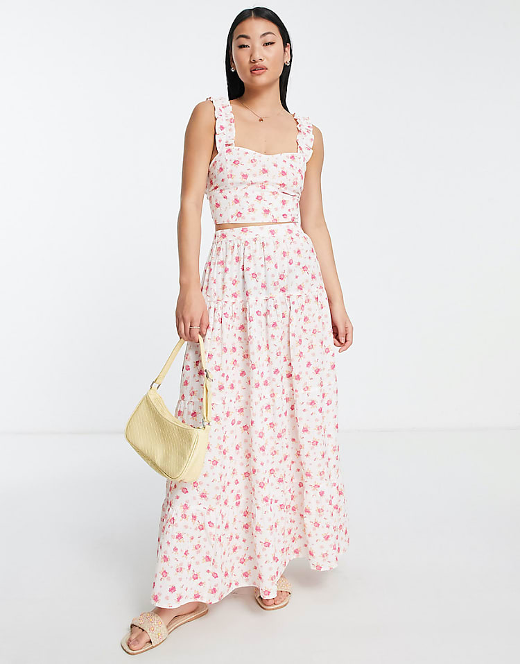 Floral Print Crop Top