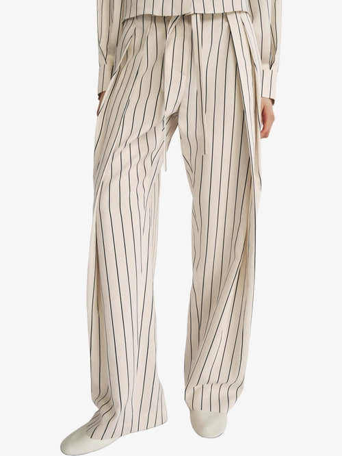 Striped Pleated Pants