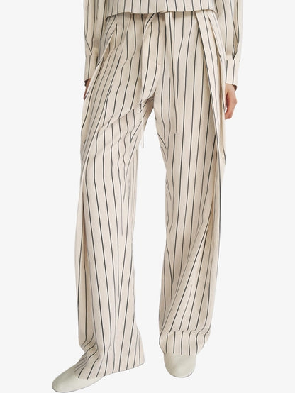 Striped Pleated Pants