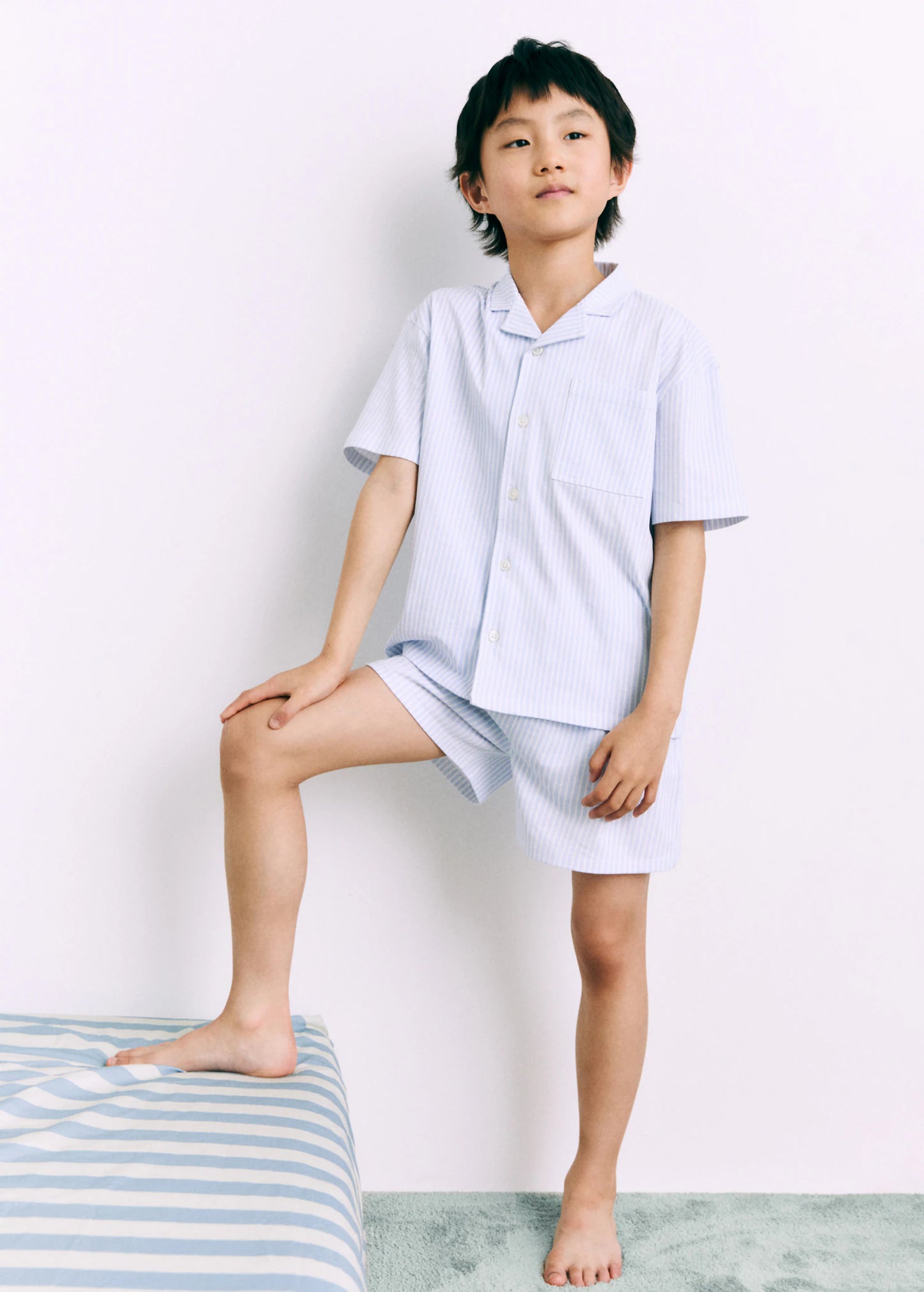 Mango Kids Striped short pyjamas