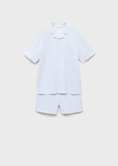 Mango Kids Striped short pyjamas