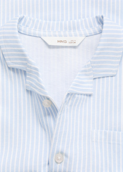 Mango Kids Striped short pyjamas