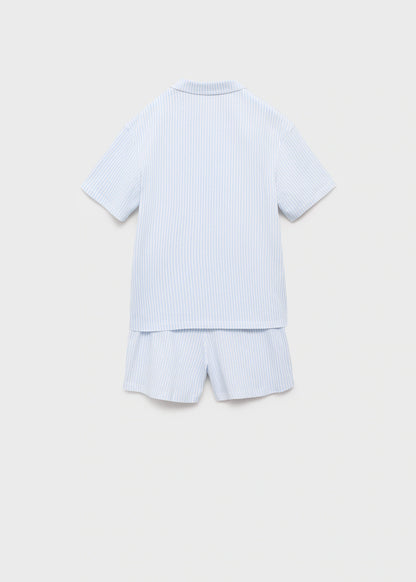 Mango Kids Striped short pyjamas