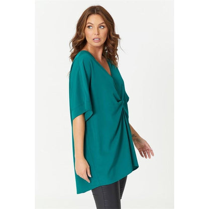 Knot Front Top Green