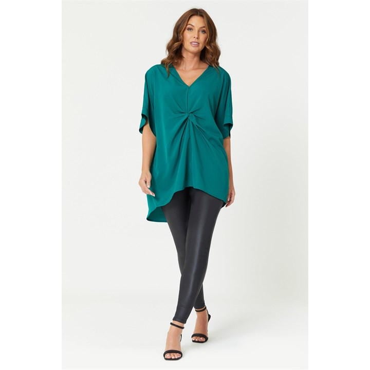 Knot Front Top Green