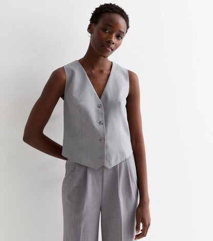Grey Waistcoat and Trouser Set
