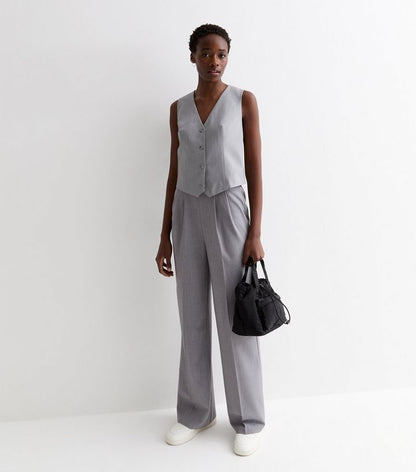 Grey Waistcoat and Trouser Set