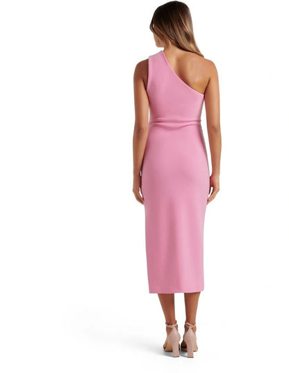 Shiloh Bodycon Midi Dress in Pink