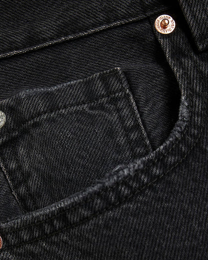 Plus Black Relaxed Straight Jeans