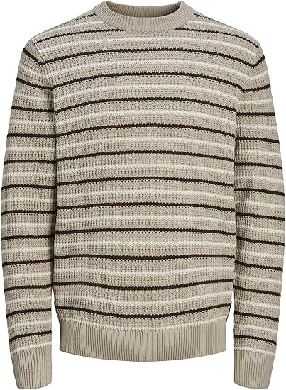 Jorbronx Stripe Knit Crew Neck Jumper