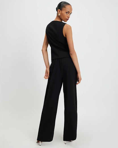 Wide Leg Trouser Black