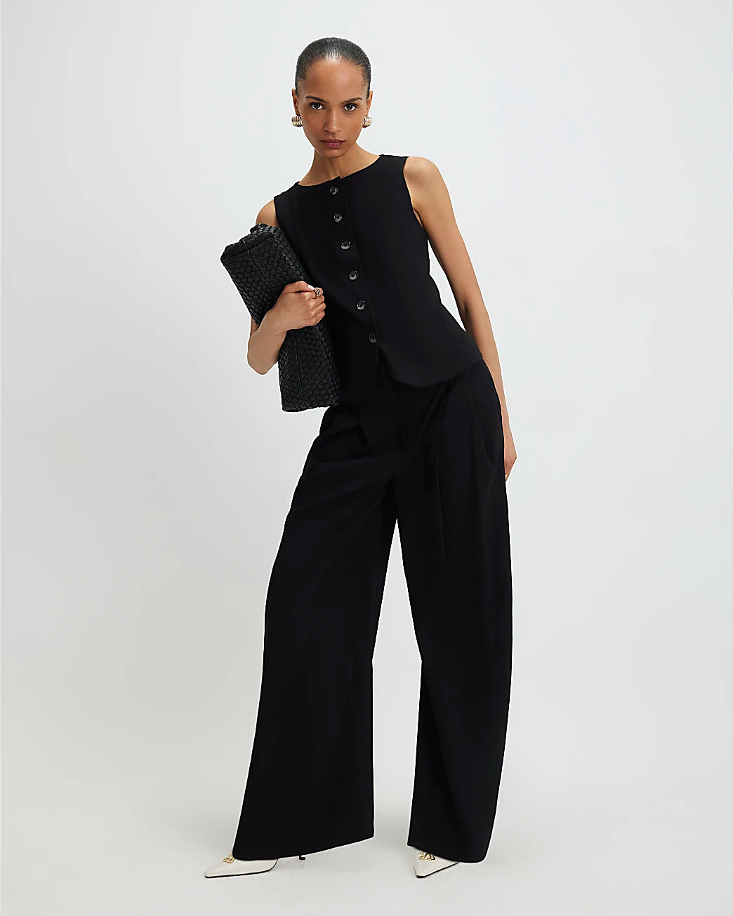 Wide Leg Trouser Black