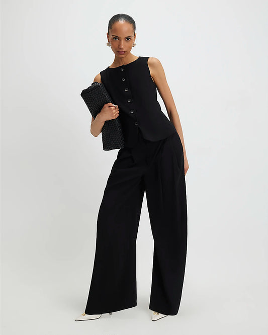 Wide Leg Trouser Black