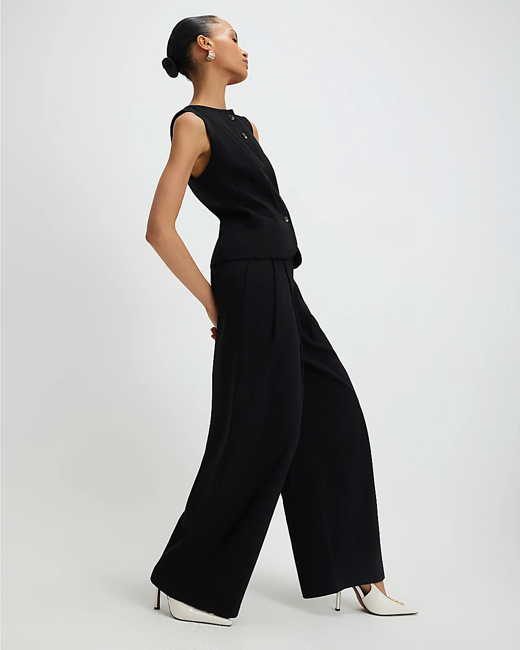 Wide Leg Trouser Black