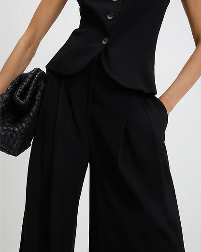 Wide Leg Trouser Black