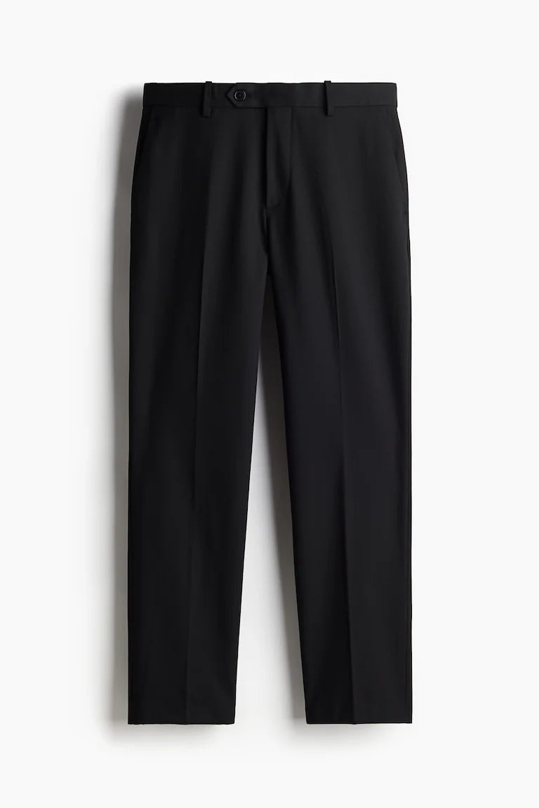 Men's Black Regular Fit Pants