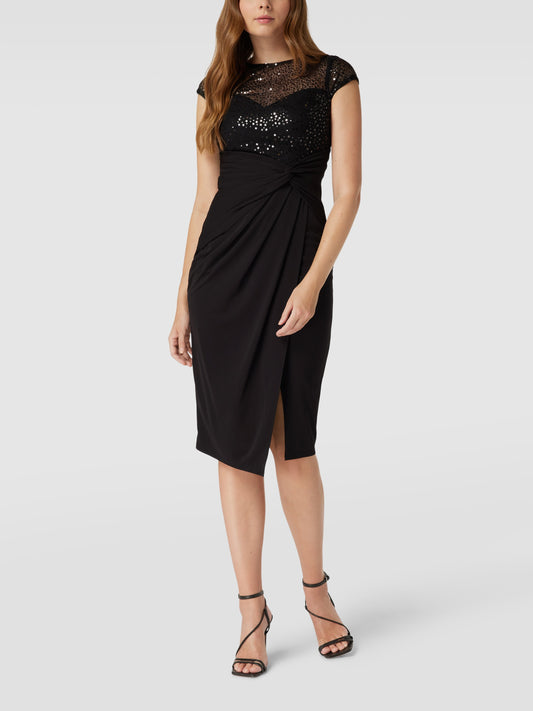 Black Sequin Cocktail Dress