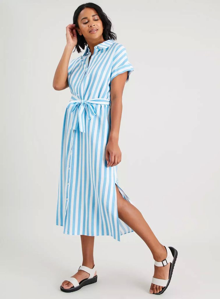 Stripe Button Down Dress