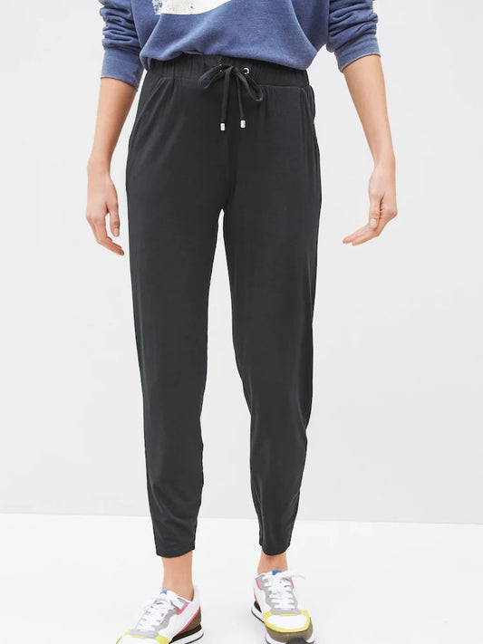Black Jersey Joggers