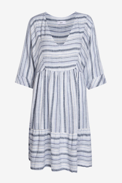 Linen Blend Kaftan Summer Dress