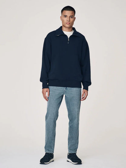 Blue Slate Regular Tapered Fit Vintage Wash Denim Jeans