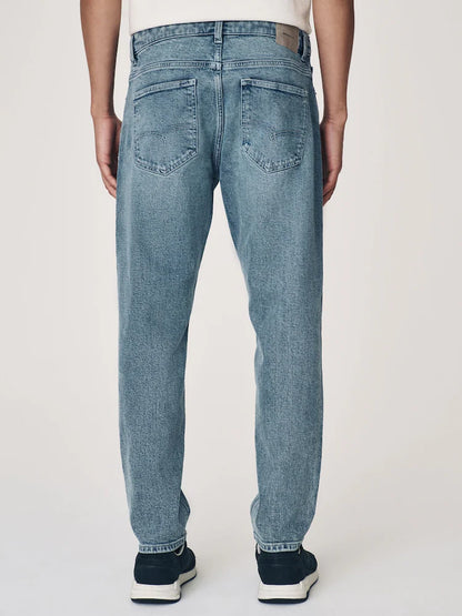 Blue Slate Regular Tapered Fit Vintage Wash Denim Jeans