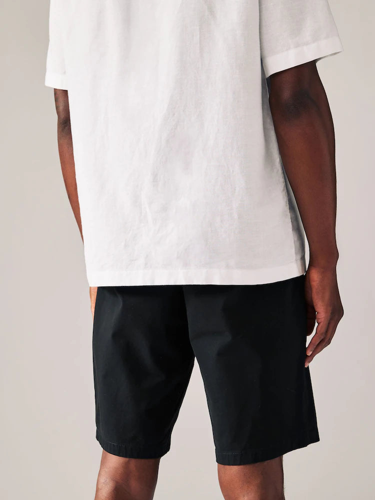 Black / Navy Slim Fit Stretch Chinos Short 2 Pack