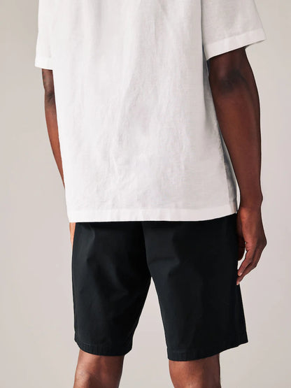 Black / Navy Slim Fit Stretch Chinos Short 2 Pack