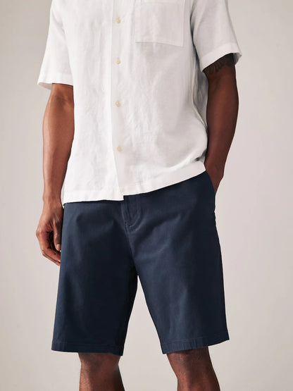 Black / Navy Slim Fit Stretch Chinos Short 2 Pack