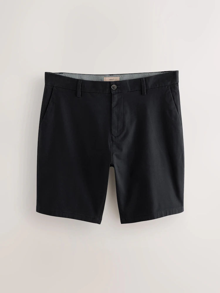 Black / Navy Slim Fit Stretch Chinos Short 2 Pack