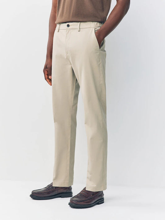 Cotton Rich Chinos Trousers Light Stone