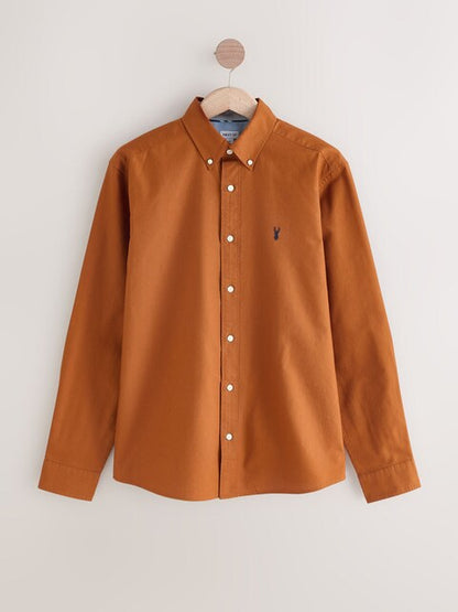 Next Sp Orange Men's Button-Down Collar Oxford Shirt