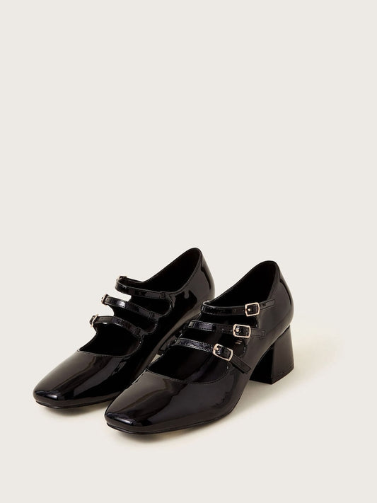 Monsoon Black Gwen Patent