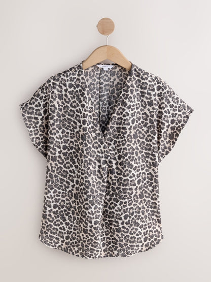Next Relaxed Fit Animal Print Blouse