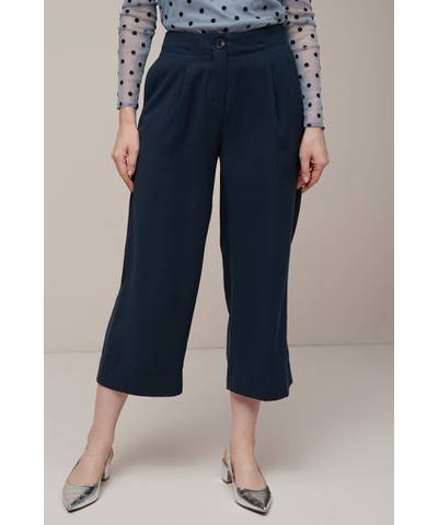 Navy Tailored Culottes