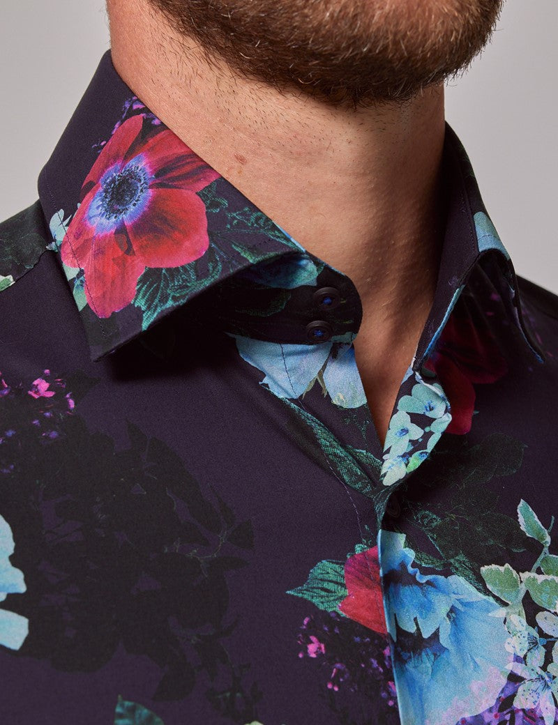 Multi Floral Brandon Slim Fit Shirt