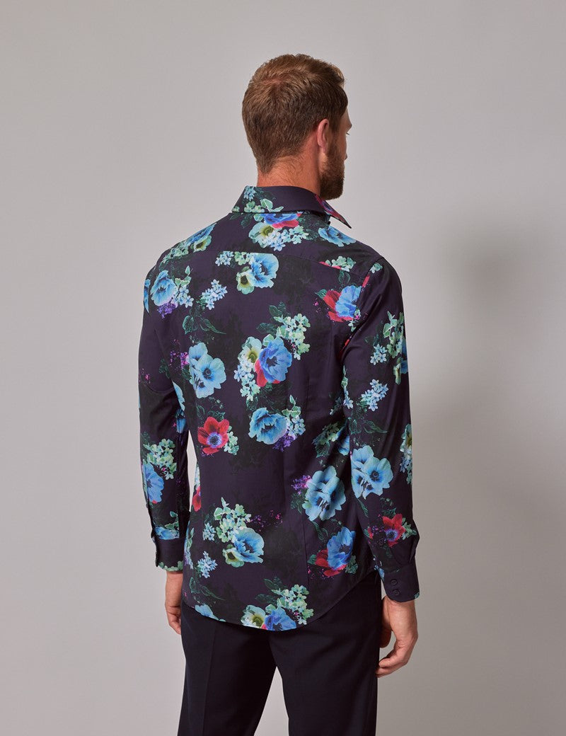 Multi Floral Brandon Slim Fit Shirt