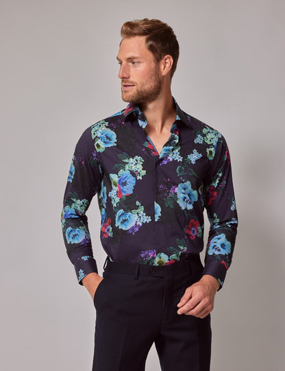 Multi Floral Brandon Slim Fit Shirt