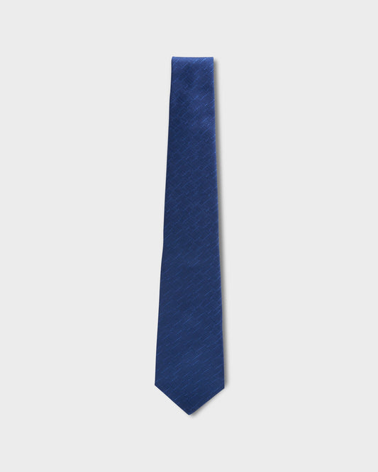 Blue Textured Silk Tie