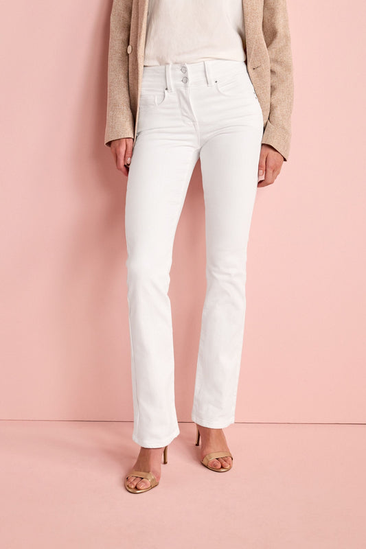 Lift Slim And Shape Bootcut Jeans White