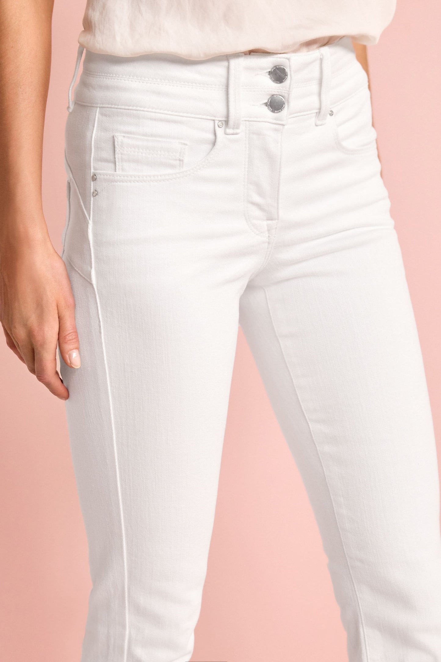 Lift Slim And Shape Bootcut Jeans White