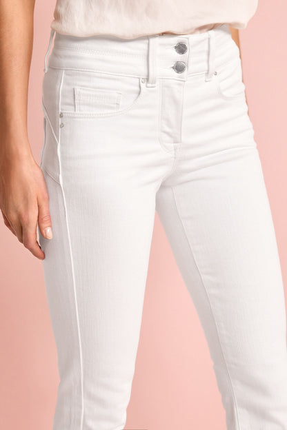 Lift Slim And Shape Bootcut Jeans White