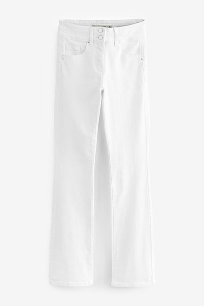 Lift Slim And Shape Bootcut Jeans White