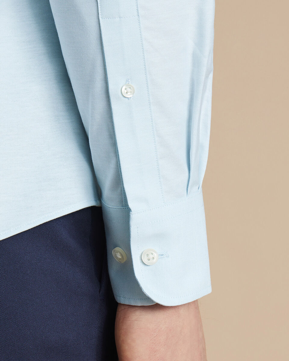 Non-Iron Stretch Oxford Extra Slim Fit Shirt - Sky Blue