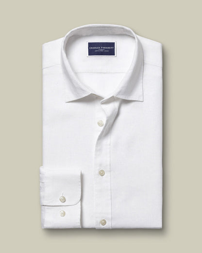 Pure Linen Extra Slim Fit Shirt White