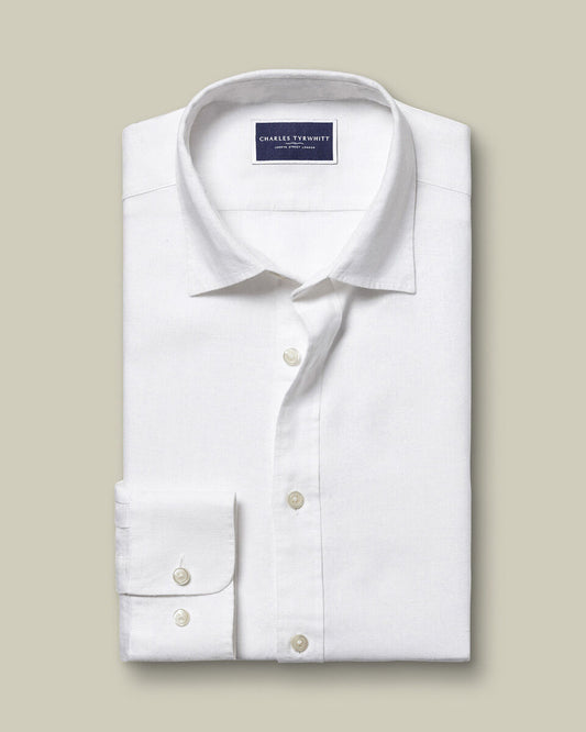 Pure Linen Extra Slim Fit Shirt White